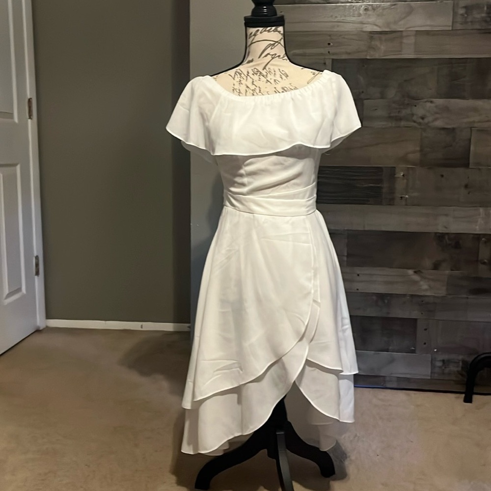 NWT Romantic Ruffle Midi Dress